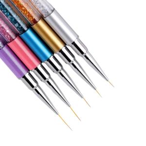 5pcs Nail Art Liner Brushes, Nails Gel Polish Painting Nail Art Design Brush