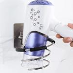 Hair Dryer Holder Rack Blower Organizer Shelf Stainless Steel Stand Storage 1 Pcs
