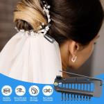 PACK OF 2 PCS BLACK CHUNNI PIN Metal Wig Clips