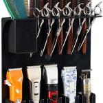 Hair Clipper Holder Hair Scissors Rack Hair Tool Wall Shelf Hair Trimmer Holder Hair Tools Wall Organizer