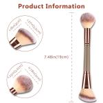 Foundation Brush Make Up Brush Flat Top Brush 2 in 1 Double-Sided Beauty   Makeup Tools 1 Pcs