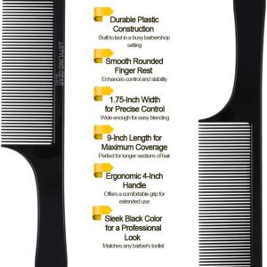 Hair Comb  2pcs Black.