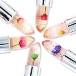 Macoallure 1 pc Clear Crystal Flower Jelly Lipstick