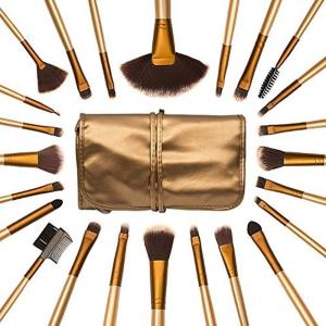24 PCS Professional Makeup Brushes Set Natural Cosmetic Brush