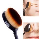 Makeup Powder Concealer Oval Blending Foundation Brush (Black)-Pack of 1