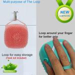 Bath Silicone Shower Scrubber , Body Scrubber 1 Pcs