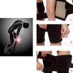 Hot Belt Leg Foot Joint (Set of 1 Pair) Knee Support (Black)