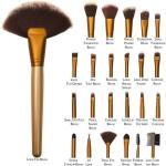 Professional Makeup Brush Set Brush Apllicator set of 24 golden  (Pack of 24)
