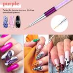 5pcs Nail Art Liner Brushes, Nails Gel Polish Painting Nail Art Design Brush