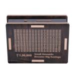 Wooden Money Piggy Bank with Savings Chart 100,000 Rupees ( 1 Piece).
