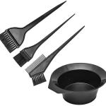 Hair Coloring Dyeing Kit Brush with Bowl 4 set