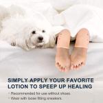 Silicone Half Heel Protector Socks Moisturizing Socks For Foot-Care, Heel.( 1 Pair).