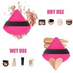 6 Pieces Powder Puff Soft Face Triangle Makeup Puff (multicolors)