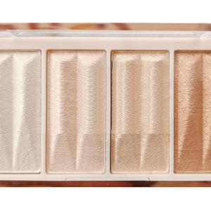 4 Color Palette Smooth Shine Highlighter Waterproof Long-Lasting 1 Pcs