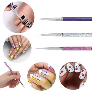 Nail Art Liner Brushes (Pack of 3).