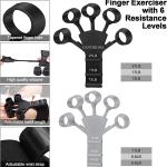 Exerciser Climbing Strengthened Guitar Finger grip Stretcher for Men Women pack of 1 (multicolor)