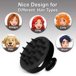 Silicone Hair Scalp Shampoo Massage Brush 1 Pcs