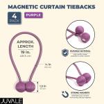 Curtain Tiebacks Curtain Drape Hold backs Clips Rope Holder 1 Pair