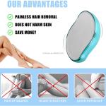 Safe Crystal Hair Eraser for Physical Hair Removal (multicolor) 1 Pcs