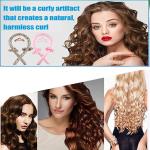 Heatless Curling Rod Headband ,No Heat Rod Headband Set Silk Ribbon 1 Pcs (Muticolor)