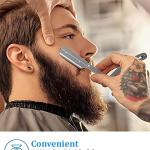 Stainless Steel Straight Edge Folding Beard Shaving Blade Barber ( PACK OF 1 )