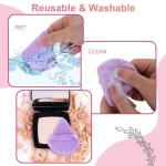 5pcs Triangle Makeup Powder Puff Multicolor
