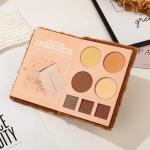 4-in-1 makeup book Eyeshadow, Highlighter, Blusher Contour, Powder Palette (Multicolour)