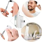 6 Pcs Ear Wax Cleane Ear Cleansing Tool Set, with a Storage Box (Silver, 6pcs)
