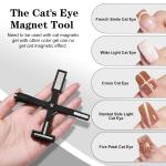 5 in 1 Magnet for Cat Eye Gel Nail Polish, Multifunctional Magnetic Nail Tool 1 Pcs