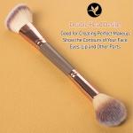 Foundation Brush Make Up Brush Flat Top Brush 2 in 1 Double-Sided Beauty Makeup Tools 1 Pcs