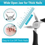 Thick & Ingrown Toenail Correction Tool, Pedicure Clippers Toe Nail Cutter for (1 Pcs)