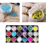 Glitter Powder Nail Art Decoration - 36 pcs (Pack of 1)