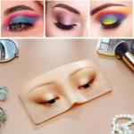 Makeup Practice Face Board Silicon Eye practice dummy (Pack of 1).