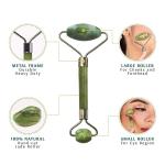 Green Face Roller With Face Massager For Women Men |  (Green) 1 Piece