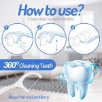 Flossers 3 in 1 Dental Floss Picks 30 Pcs flosser with tongue cleaner