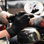Black Nitrile Gloves,Next-Gen Smooth Disposable Powder Free Examination Hand Gloves 1Pcs