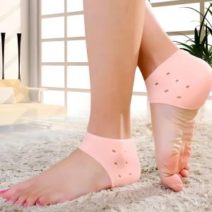 Silicone Half Heel Protector Socks Moisturizing Socks For Foot-Care, Heel.( 1 Pair).