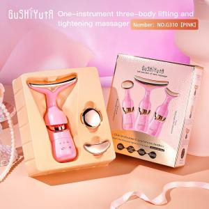 3 In 1 Electric Face Massager ,(Pack of 1) Pink