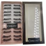 Professional Synthetic Fibers False Eyelashes, 3D Eyelashes Pack 10 Pairs of 1