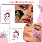 5pcs Triangle Makeup Powder Puff Multicolor