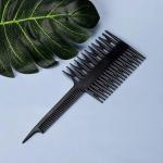 Dyeing Sectioning Comb Wide Tooth Hair Dressing Tool Professional Salon 3 Way Comb (Black) (Pack Of 1)