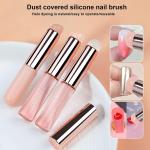 Lipstick Brush Silicone Lip Brush with Cover Lipstick Makeup Brushes Women 1 Pcs