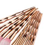 11pcs Diamond cut Handle Makeup Brush Set With Big Fish Tail For Foundation Brush