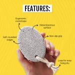 Natural Pumice Stone for Feet, Lava Pedicure Tools Hard Skin Callus Remover(Pack of 1).