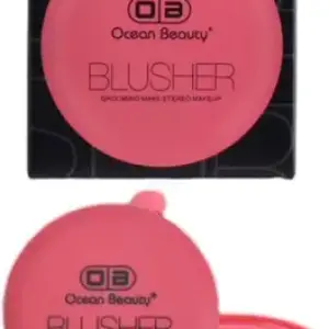 OCEAN BEAUTY Professional Waterproof Matte Finish Baked Blusher Powder Palette  1 Pcs