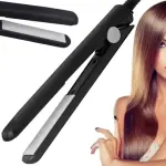 MINI Crimping Styler Machine for Women's (Hair Crimper) Electric Hair Styler Multicolor (Pack of 1).Black