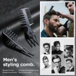 Stylish Women Black Plastic Hair Combs Set (10 Piece).