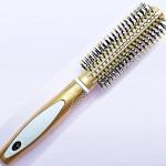 2 Pcs Professional Round Hair Brush With Rubber Grip Handle For Men & Women