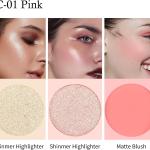 3 in 1 Blush and Highlighter Kit 1 Pcs