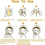 Hair Removal Waxing Strips for Eyebrows Face Upper Lip Chin Facial Wax Strips Strips 1 Pcs